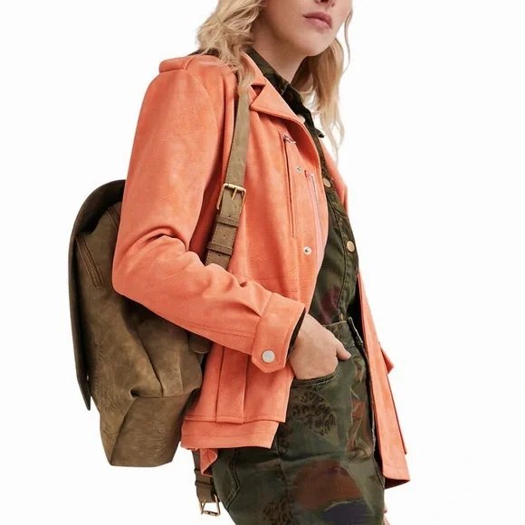 NWT DESIGUAL STRAIGHT MULTI-POCKET JACKET. Size XL (runs small / fits a M/L) - Picture 2 of 8